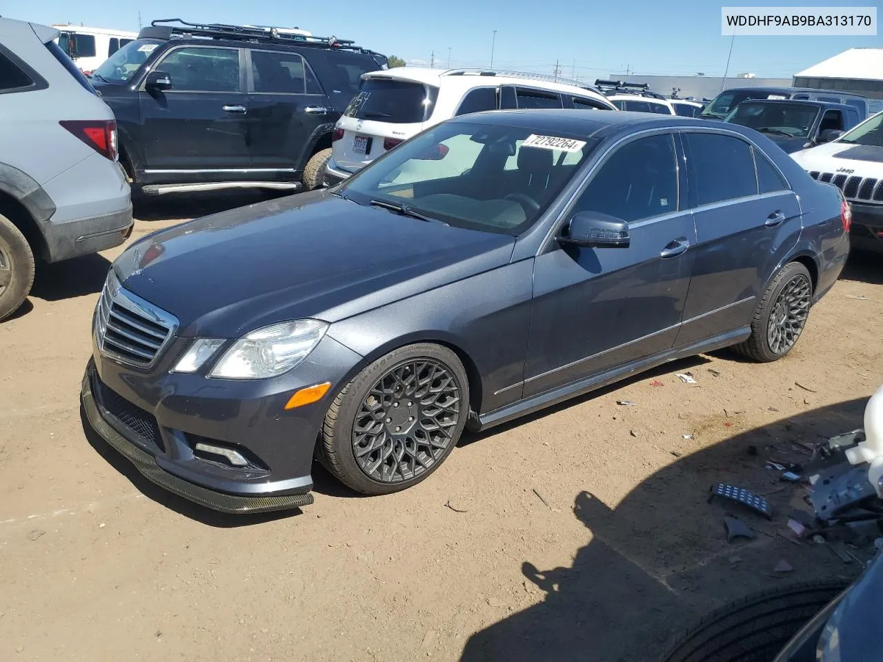 2011 Mercedes-Benz E 550 4Matic VIN: WDDHF9AB9BA313170 Lot: 72792264