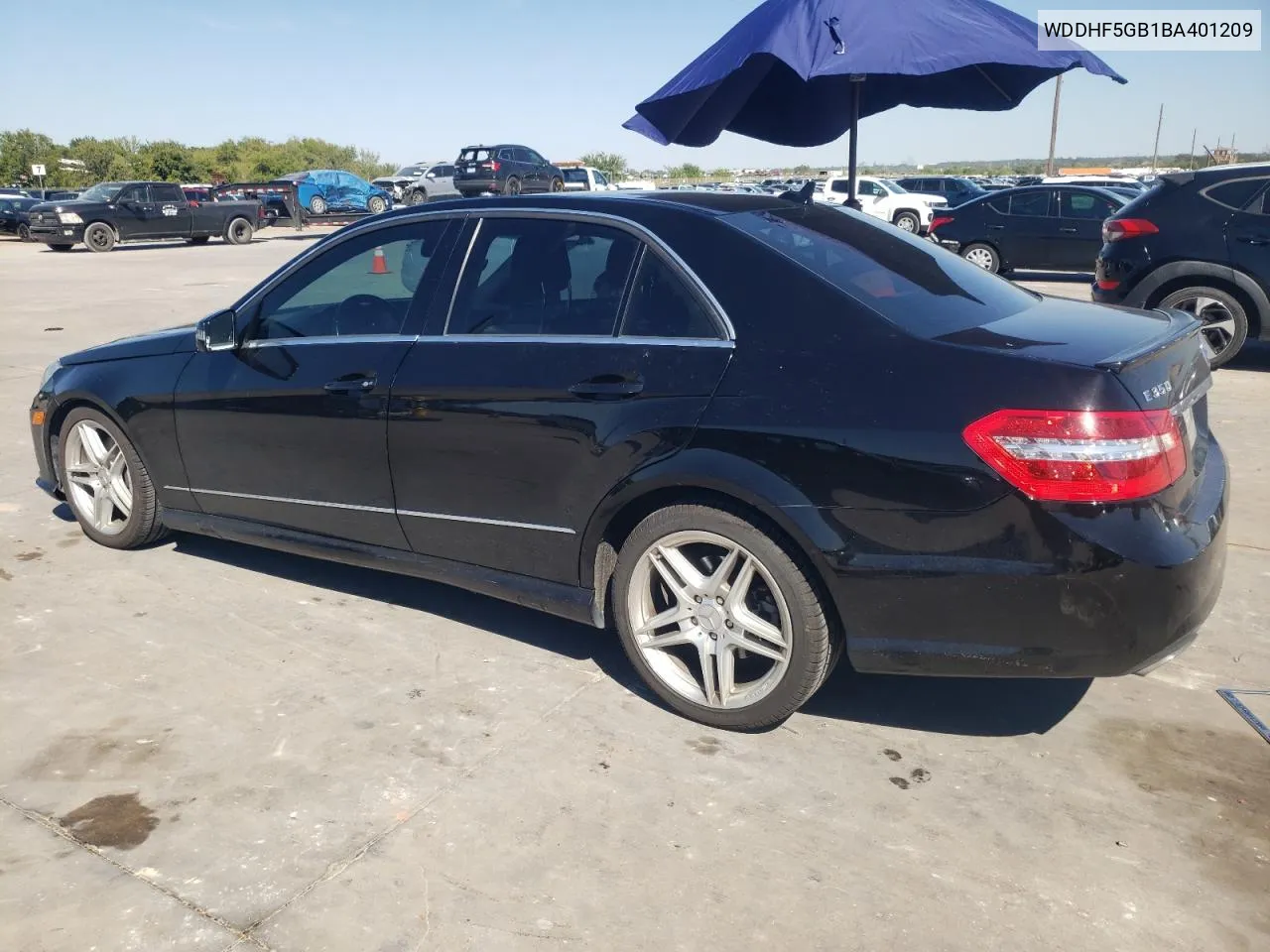 2011 Mercedes-Benz E 350 VIN: WDDHF5GB1BA401209 Lot: 72812784