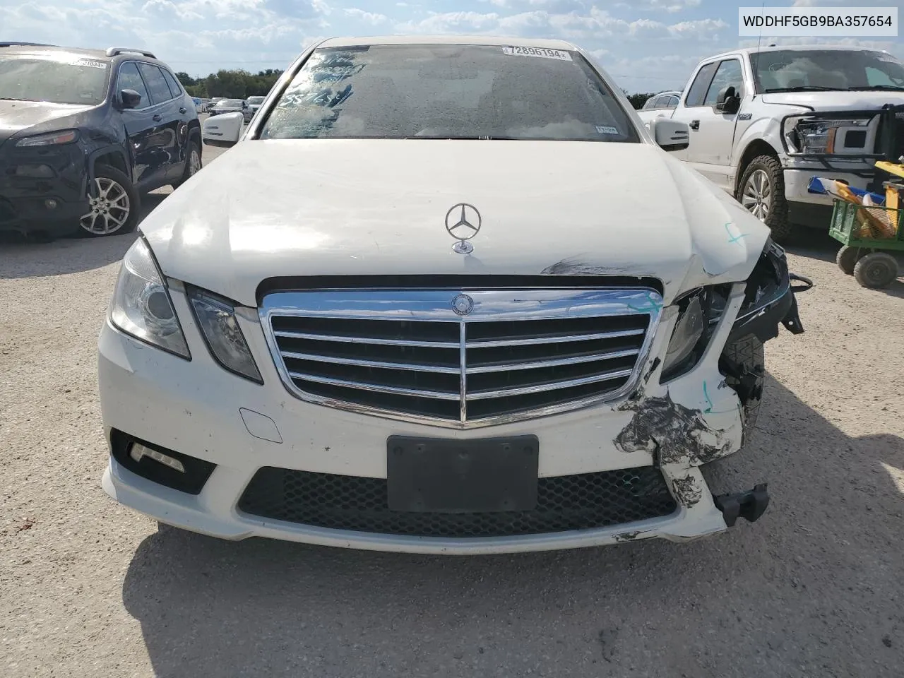 2011 Mercedes-Benz E 350 VIN: WDDHF5GB9BA357654 Lot: 72896194