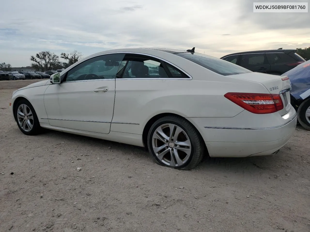 2011 Mercedes-Benz E 350 VIN: WDDKJ5GB9BF081760 Lot: 73059714