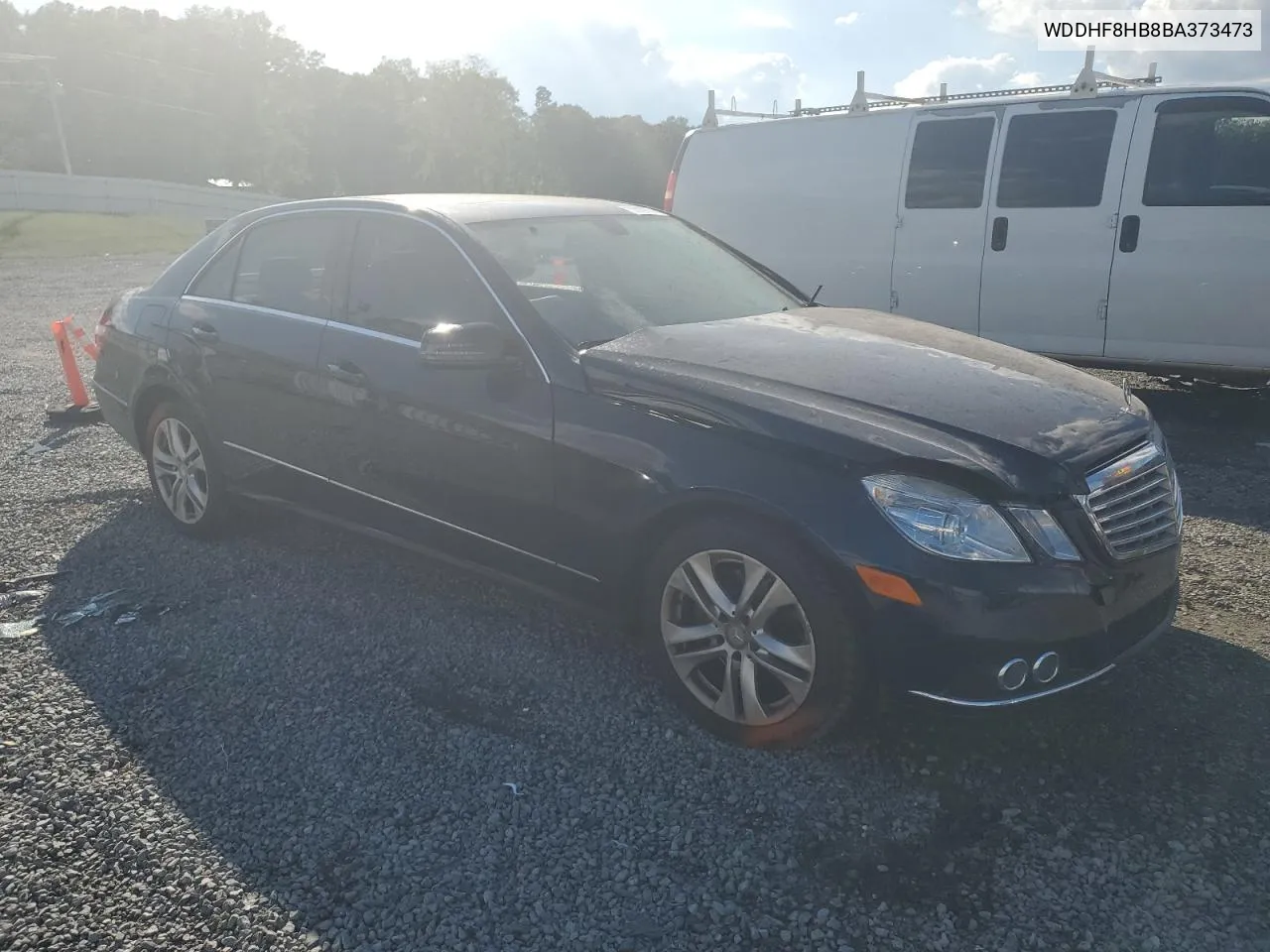 2011 Mercedes-Benz E 350 4Matic VIN: WDDHF8HB8BA373473 Lot: 73639834