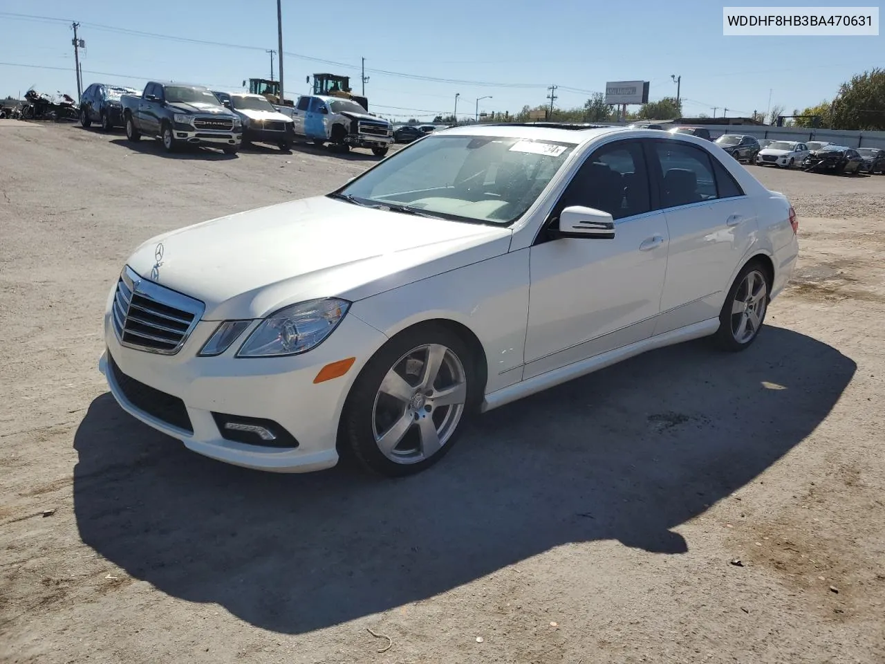 2011 Mercedes-Benz E 350 4Matic VIN: WDDHF8HB3BA470631 Lot: 73839634