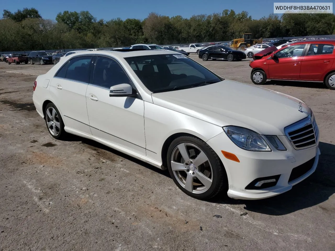 2011 Mercedes-Benz E 350 4Matic VIN: WDDHF8HB3BA470631 Lot: 73839634