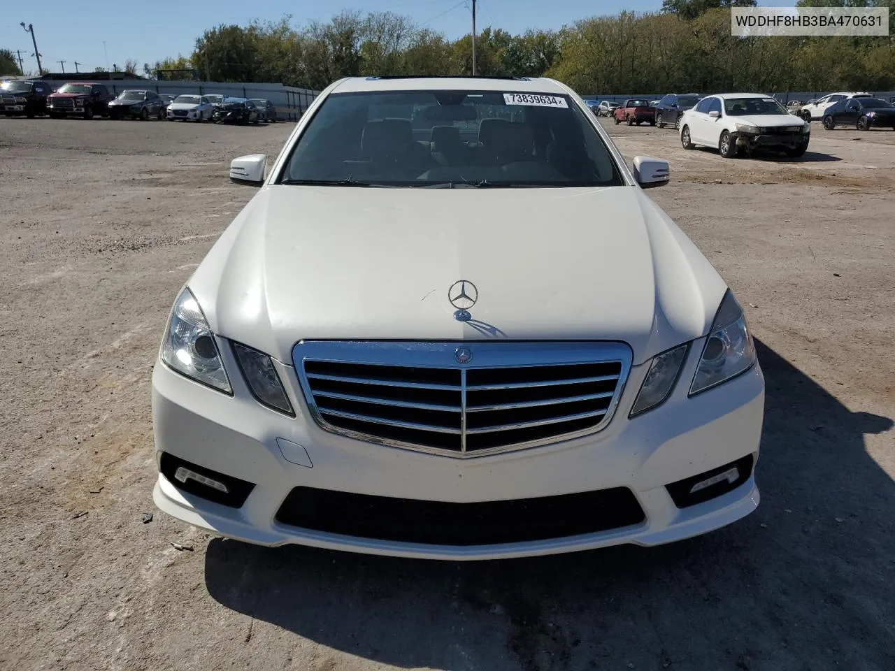 2011 Mercedes-Benz E 350 4Matic VIN: WDDHF8HB3BA470631 Lot: 73839634