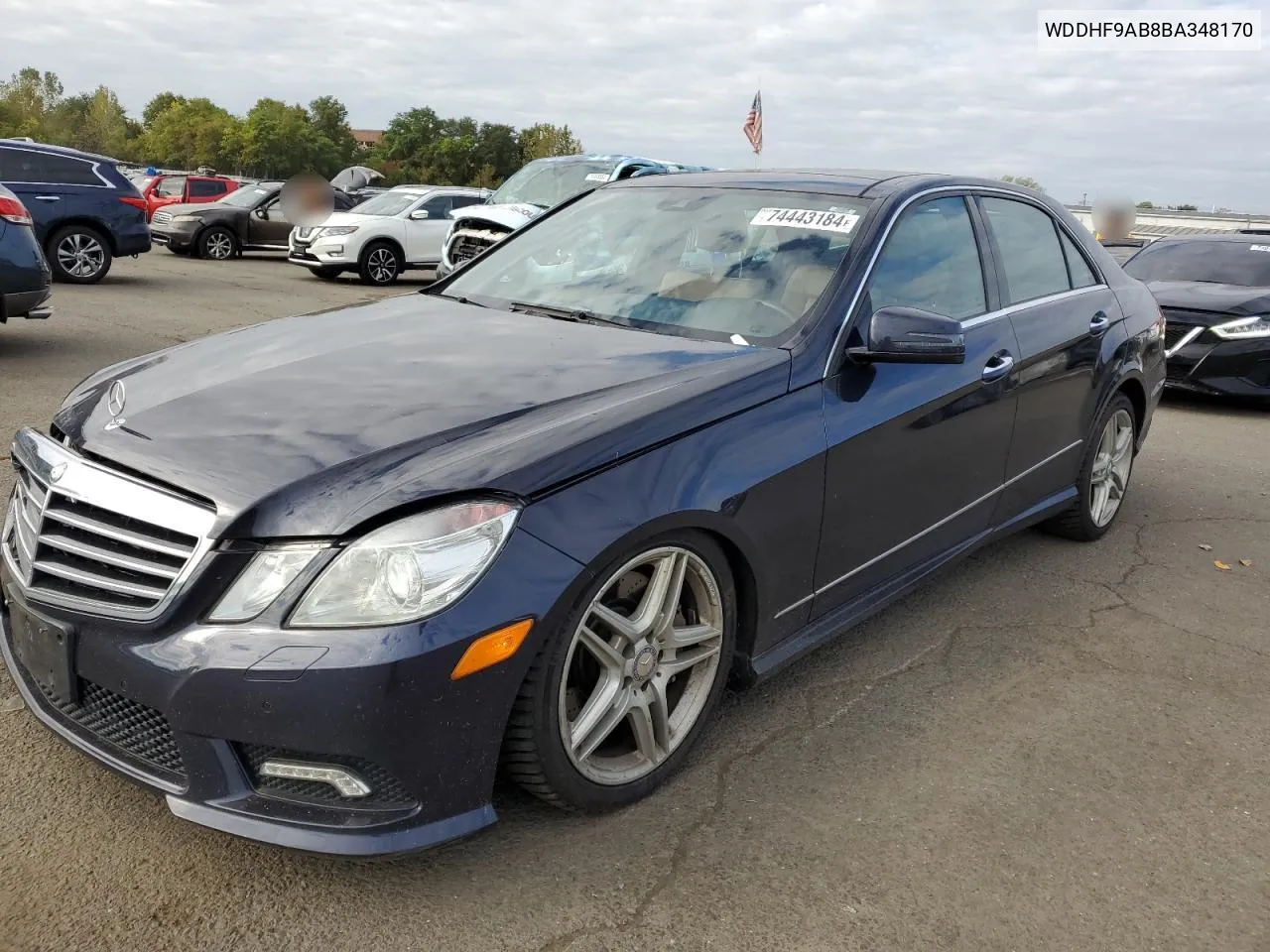 2011 Mercedes-Benz E 550 4Matic VIN: WDDHF9AB8BA348170 Lot: 74443184