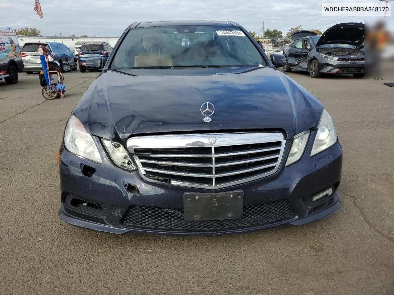 2011 Mercedes-Benz E 550 4Matic VIN: WDDHF9AB8BA348170 Lot: 74443184