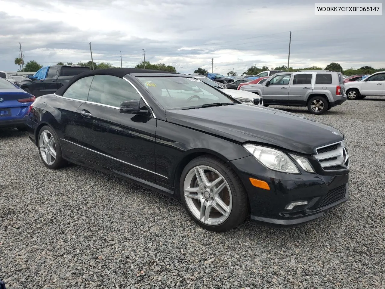 2011 Mercedes-Benz E 550 VIN: WDDKK7CFXBF065147 Lot: 74788814