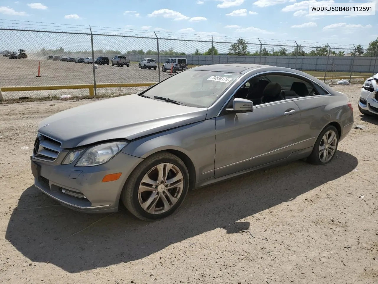 2011 Mercedes-Benz E 350 VIN: WDDKJ5GB4BF112591 Lot: 74836174