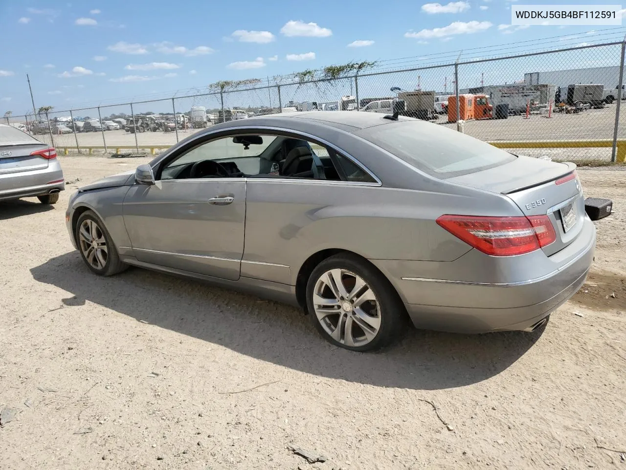 2011 Mercedes-Benz E 350 VIN: WDDKJ5GB4BF112591 Lot: 74836174