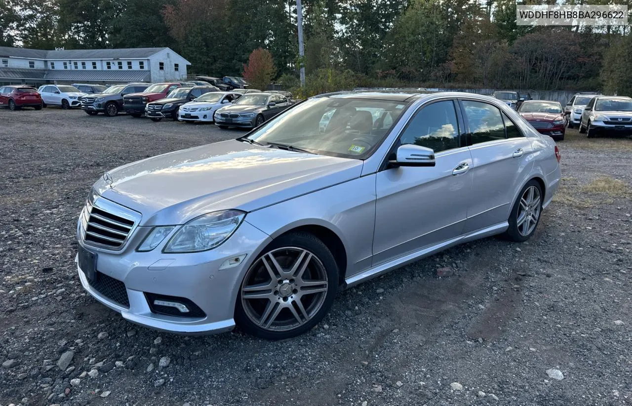 2011 Mercedes-Benz E 350 4Matic VIN: WDDHF8HB8BA296622 Lot: 75096944