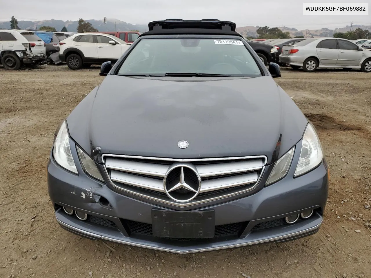 2011 Mercedes-Benz E 350 VIN: WDDKK5GF7BF069882 Lot: 75119844