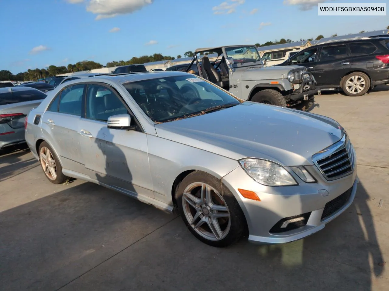 2011 Mercedes-Benz E 350 VIN: WDDHF5GBXBA509408 Lot: 75191274