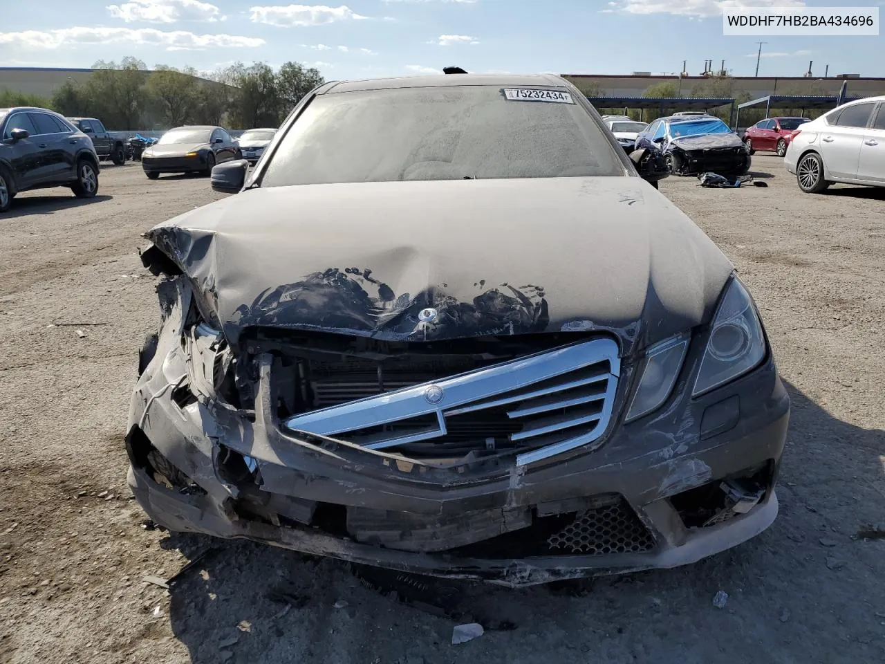 2011 Mercedes-Benz E 63 Amg VIN: WDDHF7HB2BA434696 Lot: 75232434