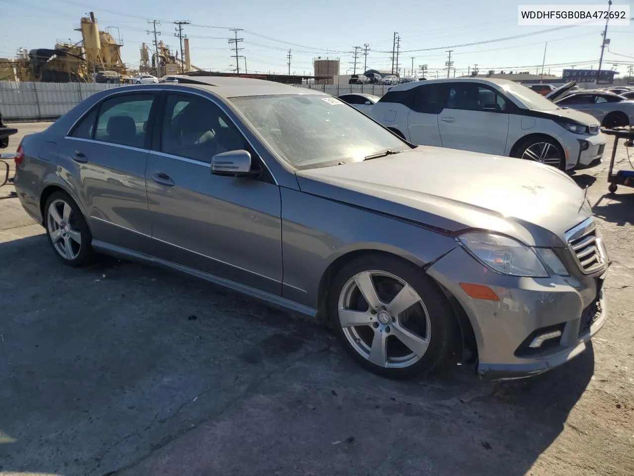 2011 Mercedes-Benz E 350 VIN: WDDHF5GB0BA472692 Lot: 75429874