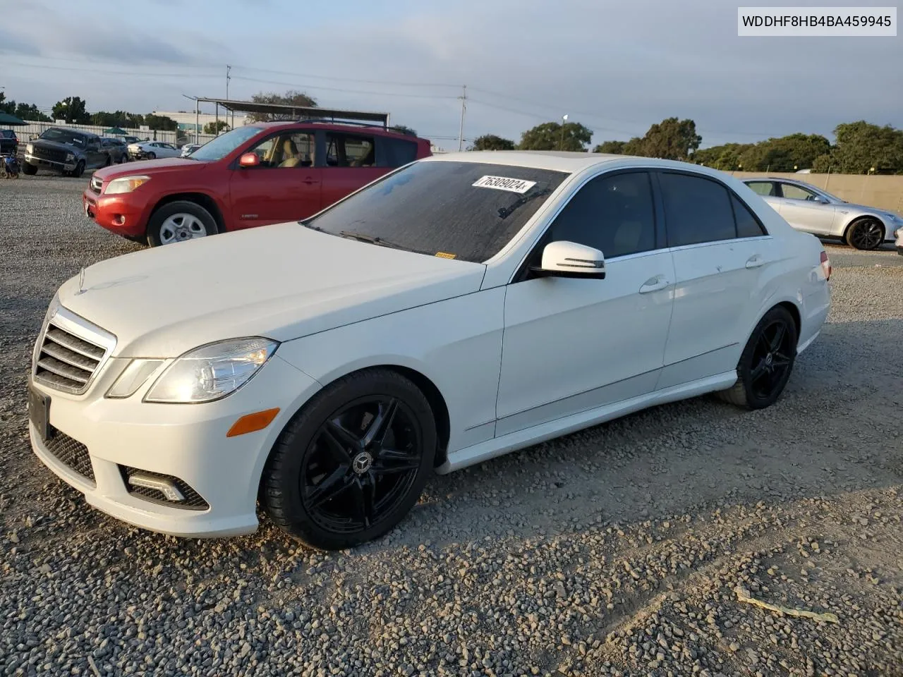 2011 Mercedes-Benz E 350 4Matic VIN: WDDHF8HB4BA459945 Lot: 76309024