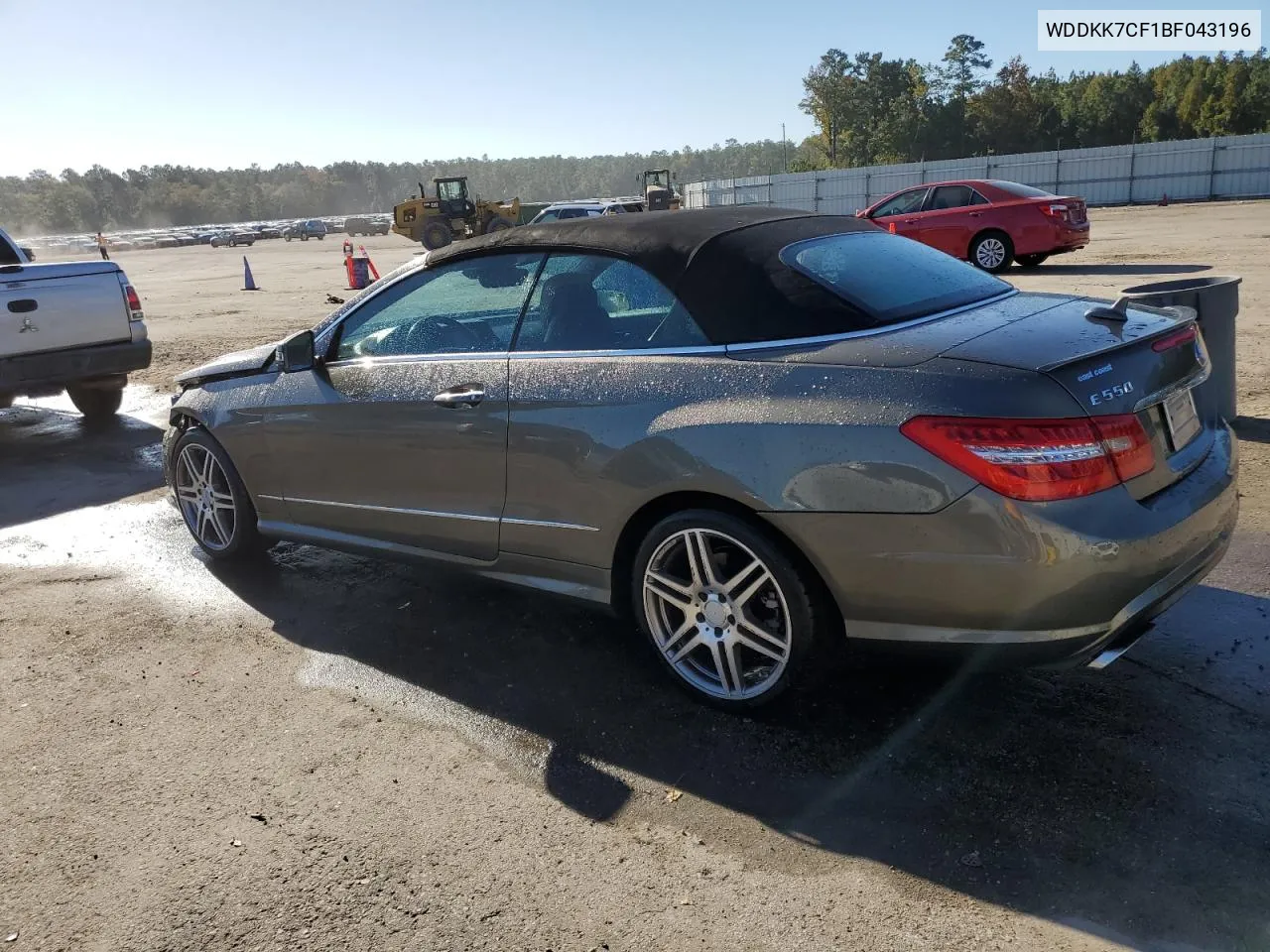 2011 Mercedes-Benz E 550 VIN: WDDKK7CF1BF043196 Lot: 76523434