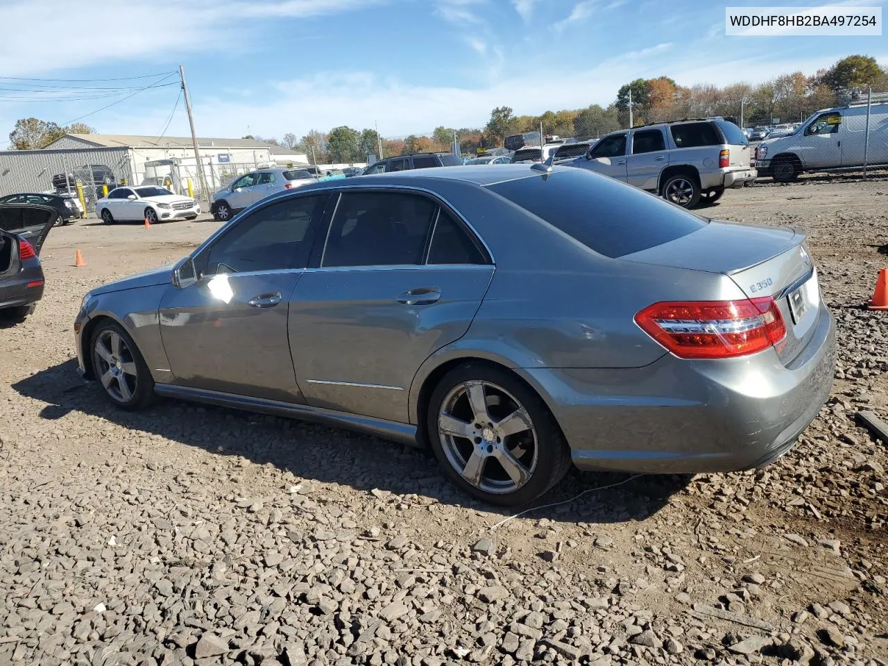 2011 Mercedes-Benz E 350 4Matic VIN: WDDHF8HB2BA497254 Lot: 76633274