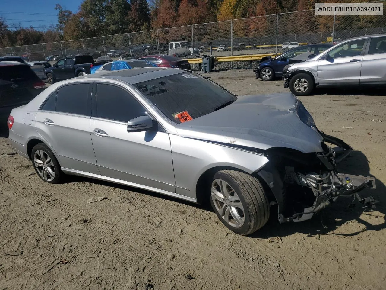 2011 Mercedes-Benz E 350 4Matic VIN: WDDHF8HB1BA394021 Lot: 77393794