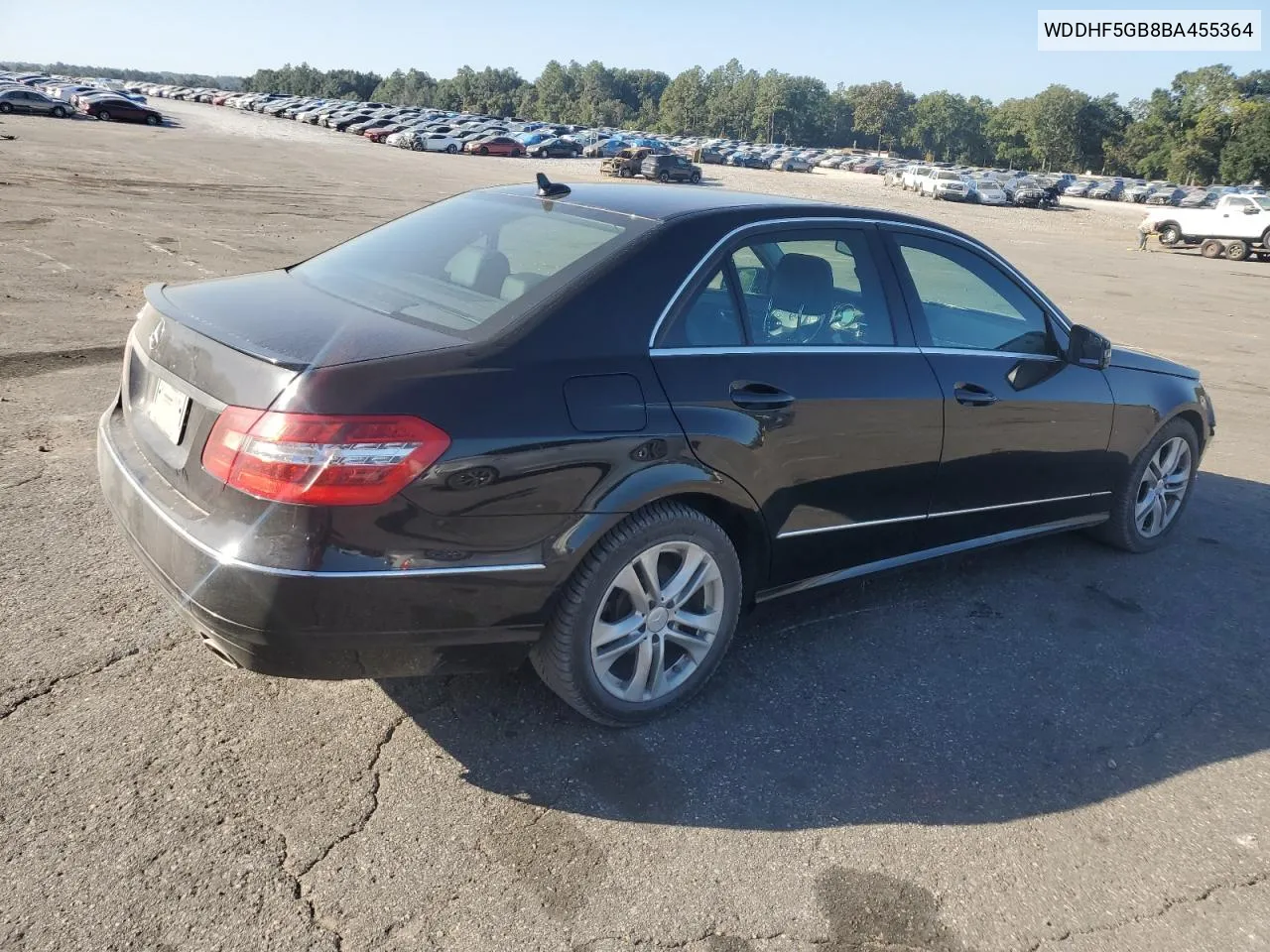 2011 Mercedes-Benz E 350 VIN: WDDHF5GB8BA455364 Lot: 77440504