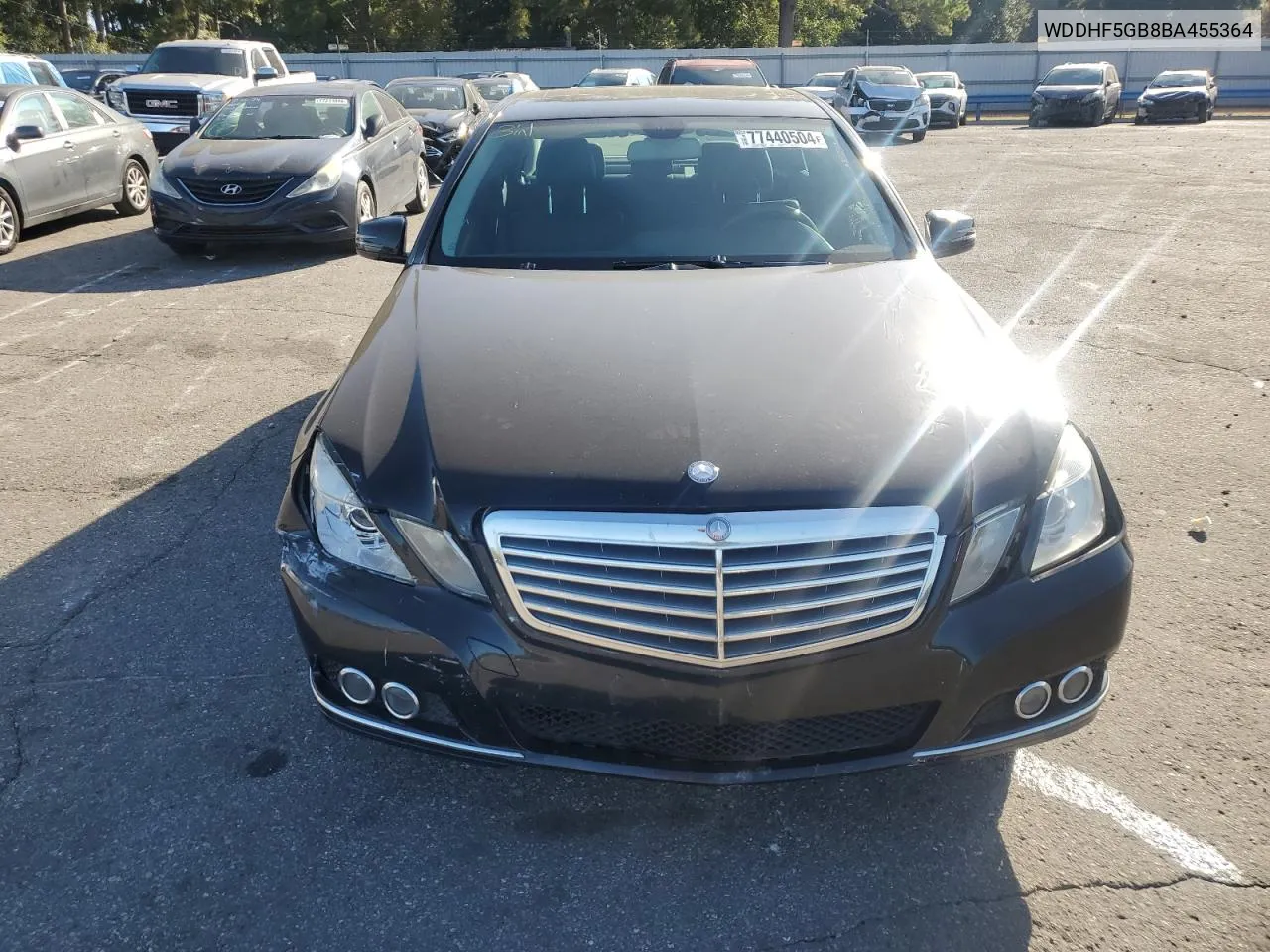 2011 Mercedes-Benz E 350 VIN: WDDHF5GB8BA455364 Lot: 77440504