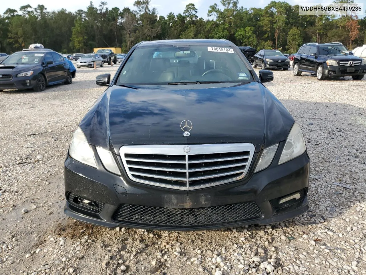 2011 Mercedes-Benz E 350 VIN: WDDHF5GBXBA499236 Lot: 78045184