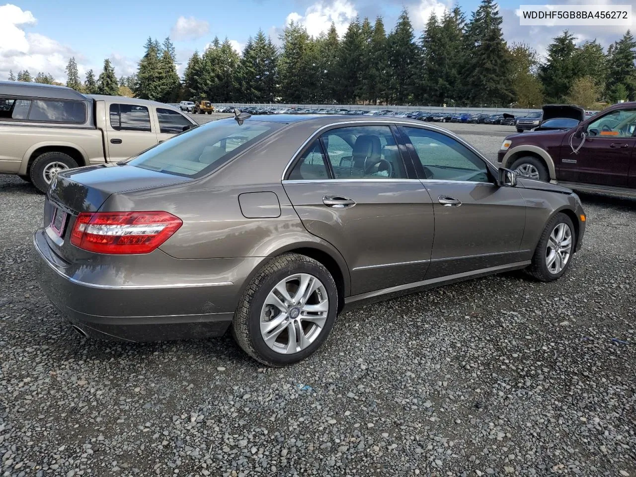 2011 Mercedes-Benz E 350 VIN: WDDHF5GB8BA456272 Lot: 78325034