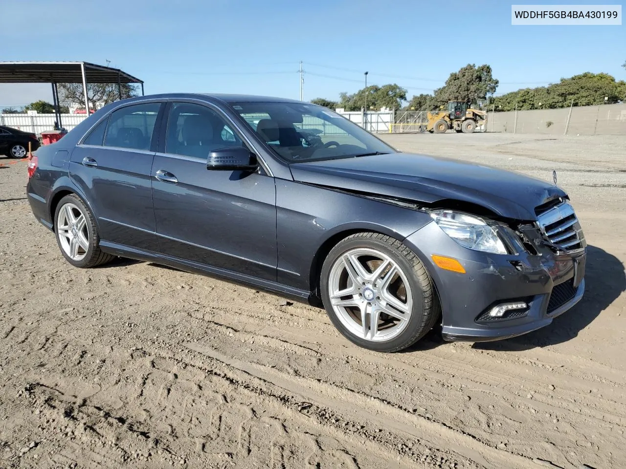 2011 Mercedes-Benz E 350 VIN: WDDHF5GB4BA430199 Lot: 78687004