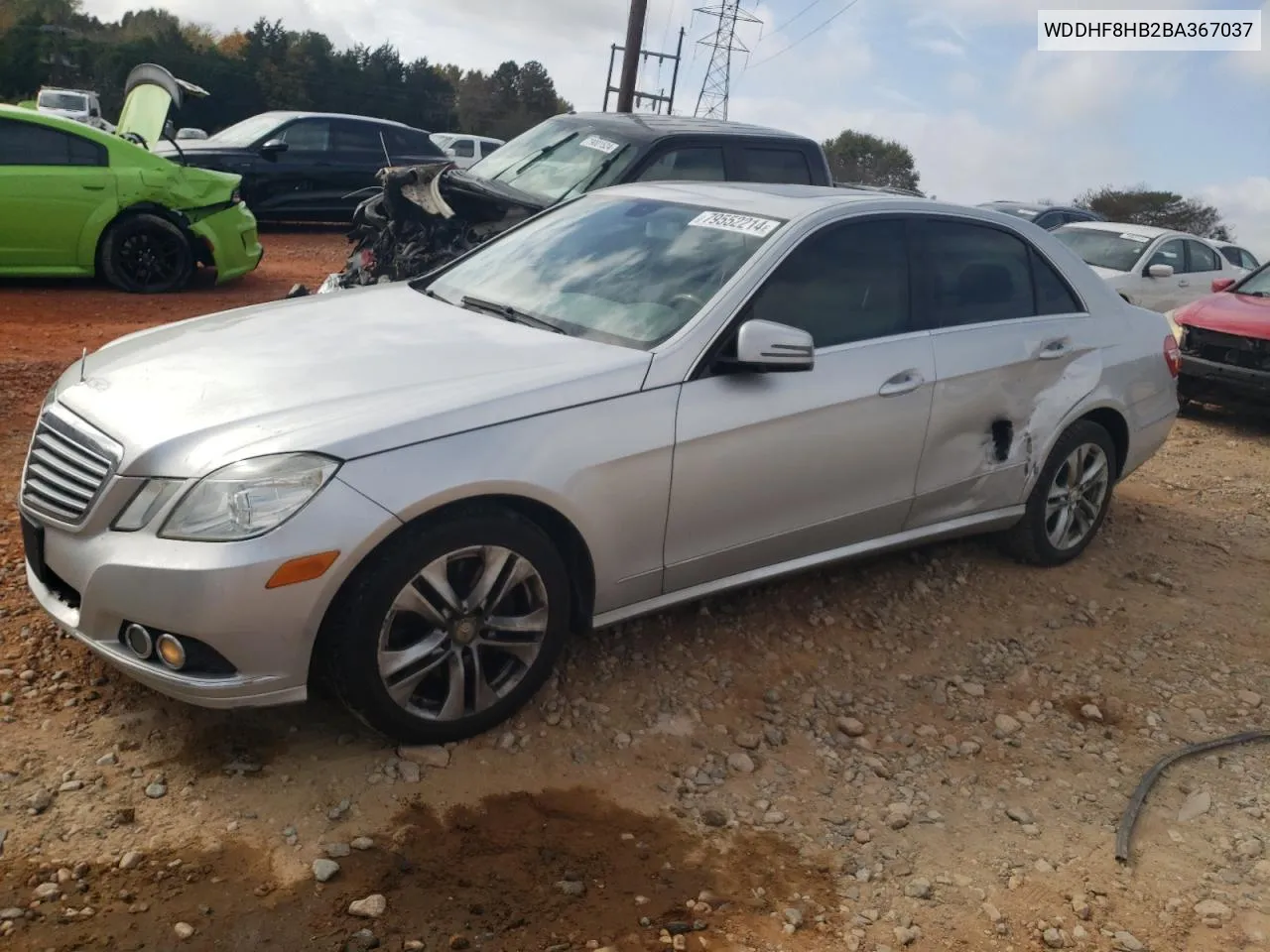 2011 Mercedes-Benz E 350 4Matic VIN: WDDHF8HB2BA367037 Lot: 79552214