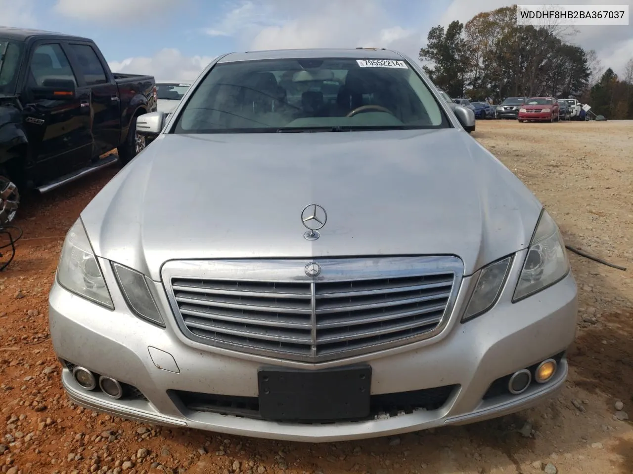 2011 Mercedes-Benz E 350 4Matic VIN: WDDHF8HB2BA367037 Lot: 79552214