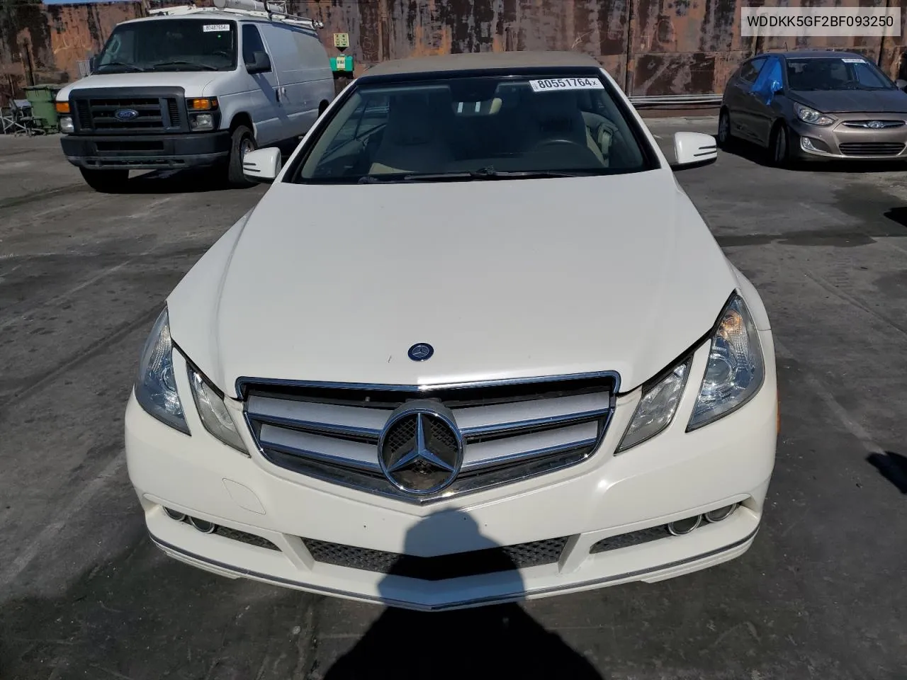 2011 Mercedes-Benz E 350 VIN: WDDKK5GF2BF093250 Lot: 80551764