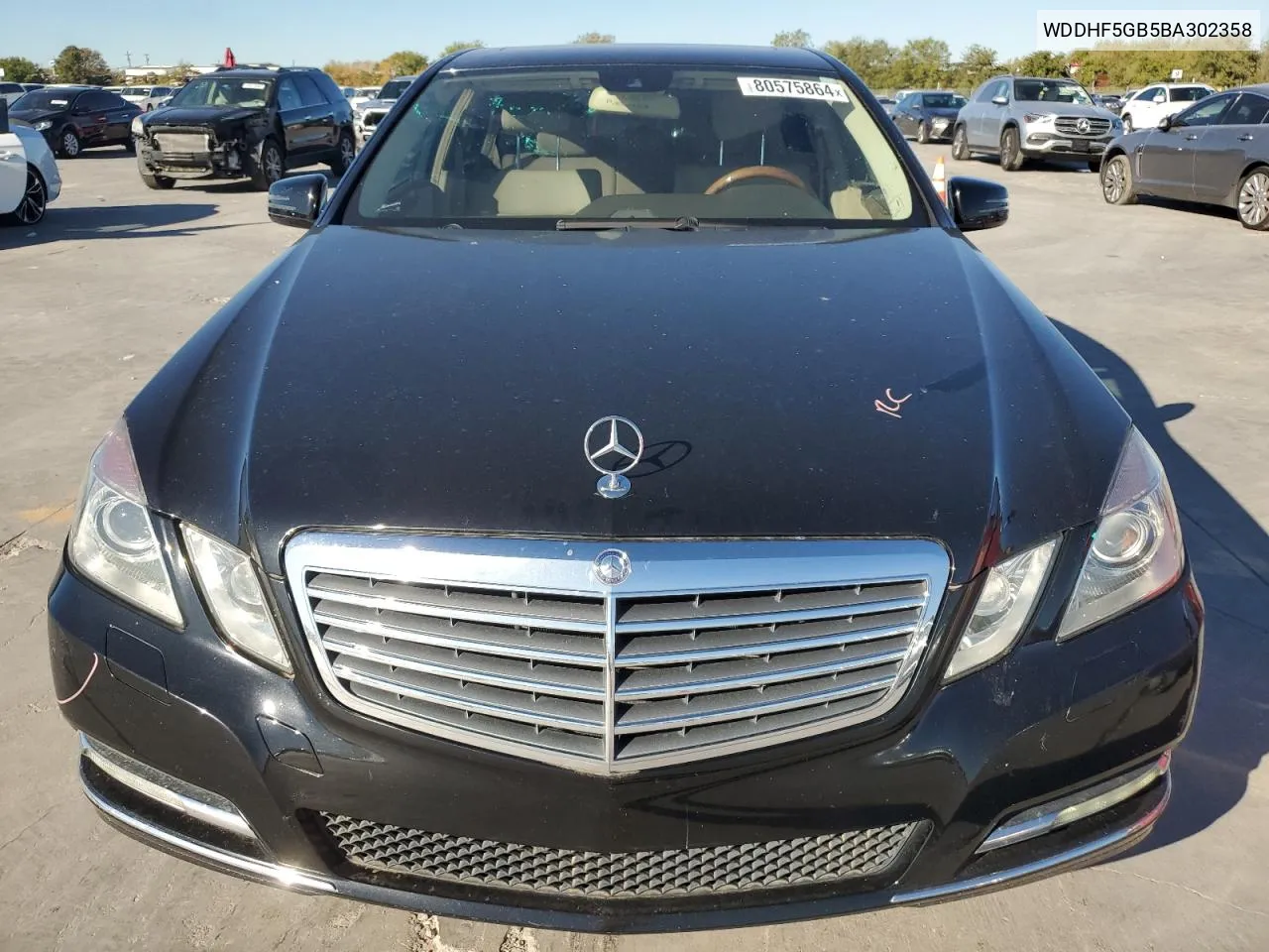 2011 Mercedes-Benz E 350 VIN: WDDHF5GB5BA302358 Lot: 80575864