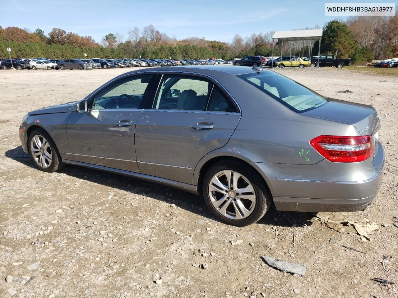 2011 Mercedes-Benz E 350 4Matic VIN: WDDHF8HB3BA513977 Lot: 80702784