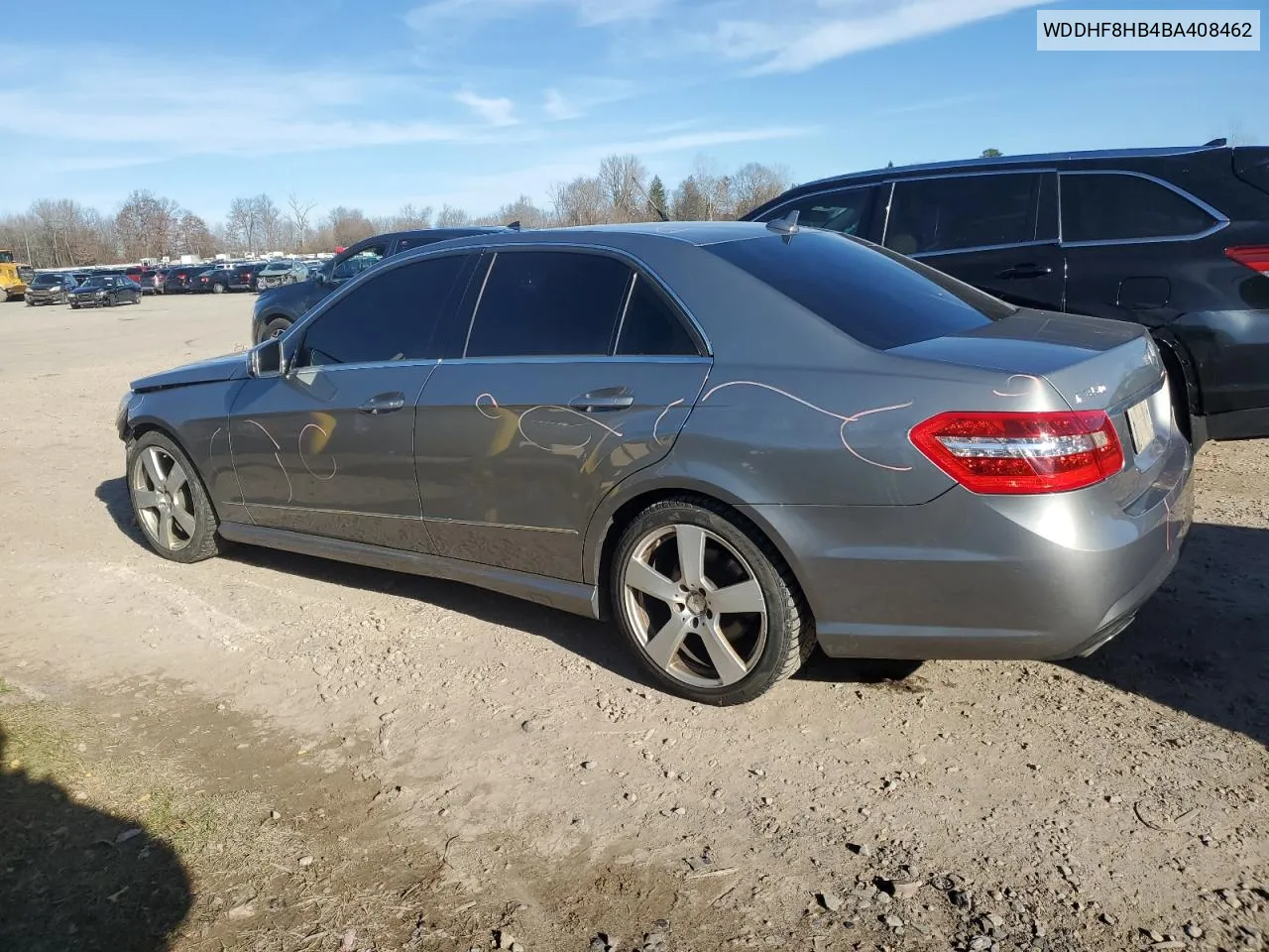 2011 Mercedes-Benz E 350 4Matic VIN: WDDHF8HB4BA408462 Lot: 80823024