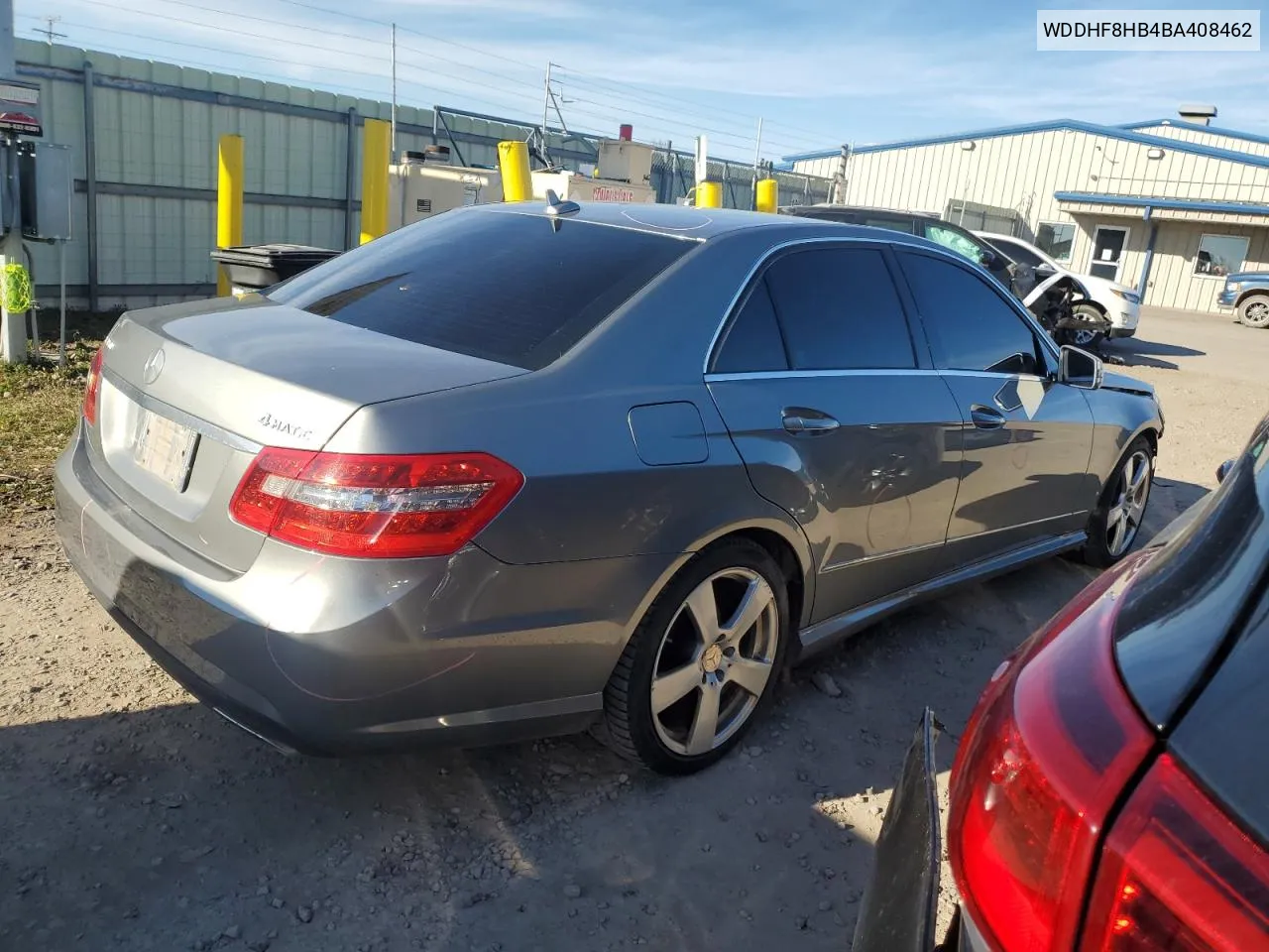 2011 Mercedes-Benz E 350 4Matic VIN: WDDHF8HB4BA408462 Lot: 80823024