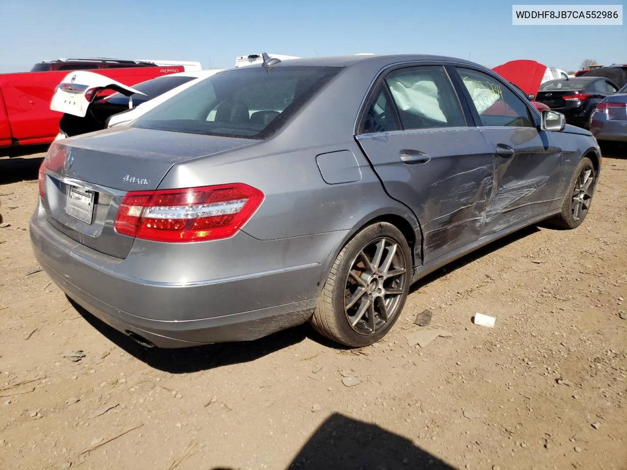 2012 Mercedes-Benz E 350 4Matic VIN: WDDHF8JB7CA552986 Lot: 50932234