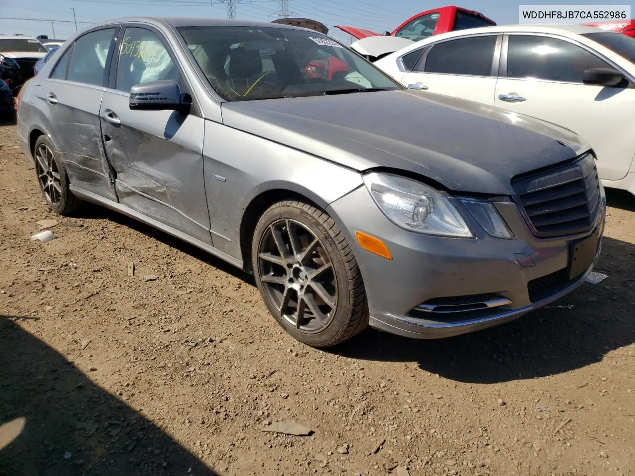 2012 Mercedes-Benz E 350 4Matic VIN: WDDHF8JB7CA552986 Lot: 50932234