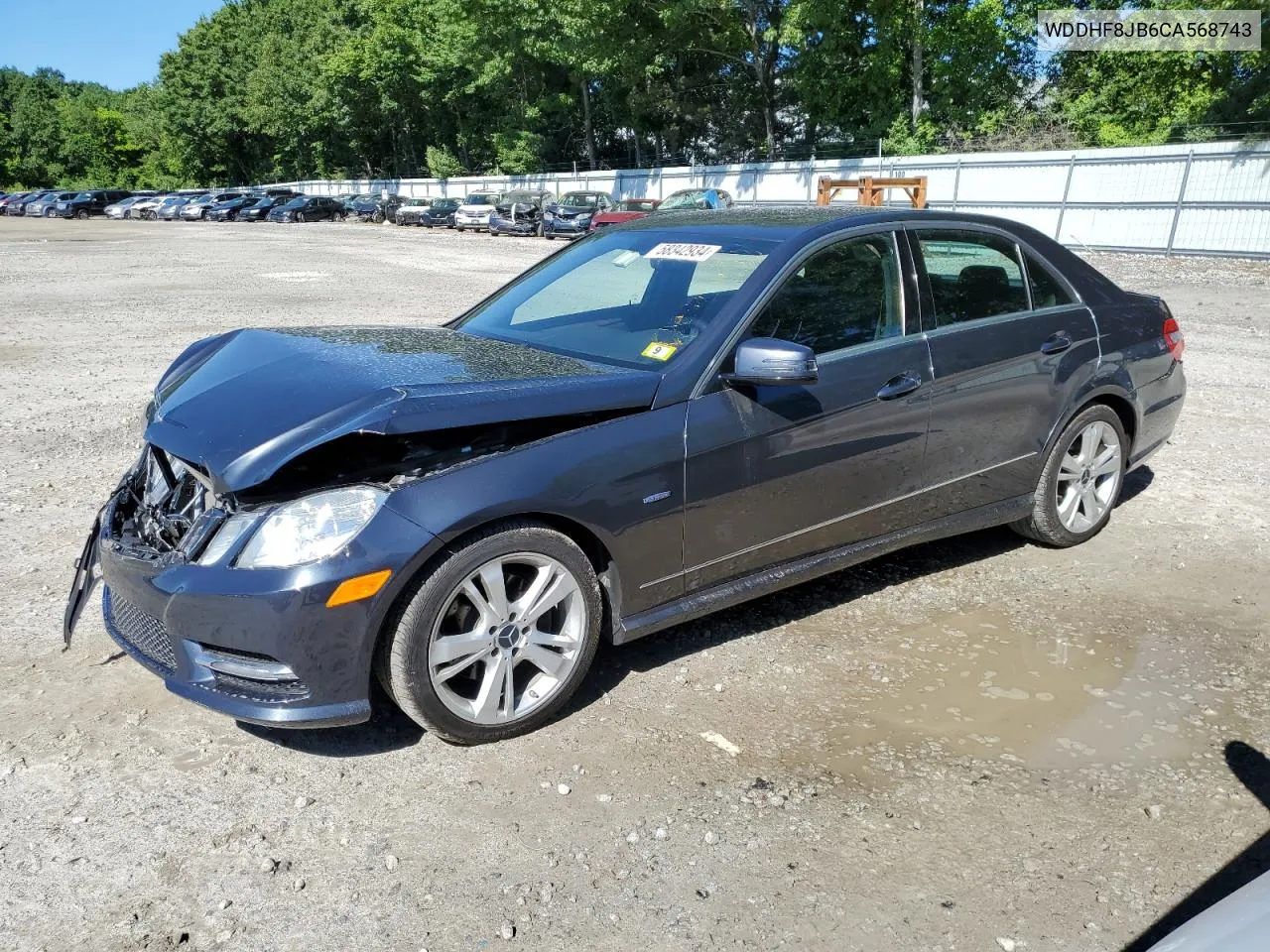 2012 Mercedes-Benz E 350 4Matic VIN: WDDHF8JB6CA568743 Lot: 58342934