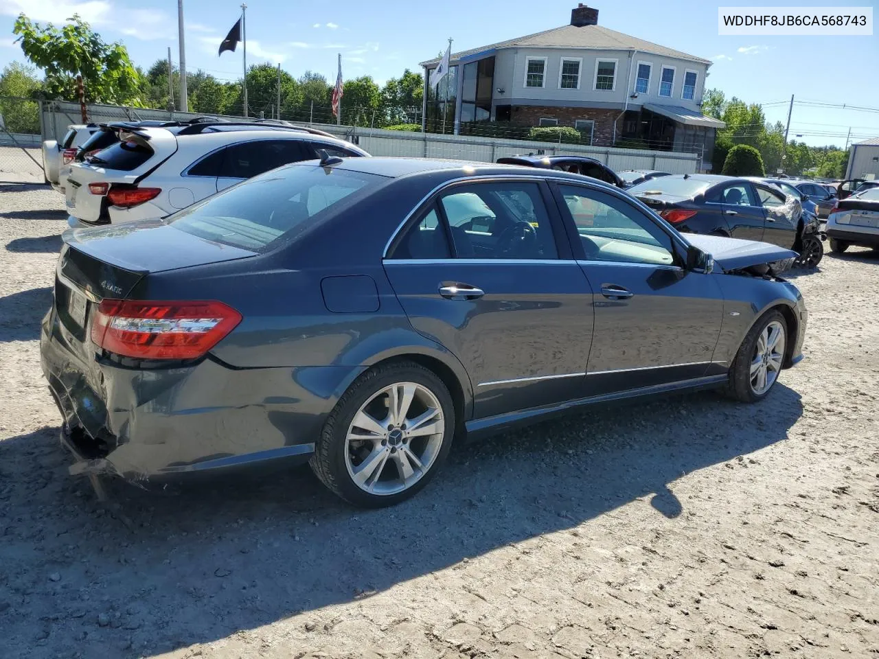 2012 Mercedes-Benz E 350 4Matic VIN: WDDHF8JB6CA568743 Lot: 58342934