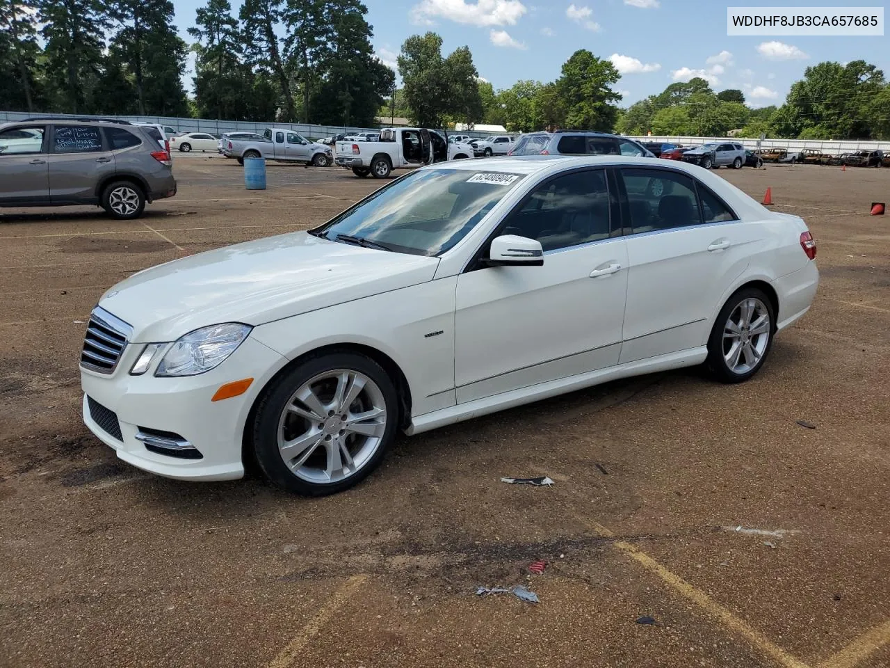 2012 Mercedes-Benz E 350 4Matic VIN: WDDHF8JB3CA657685 Lot: 62480904