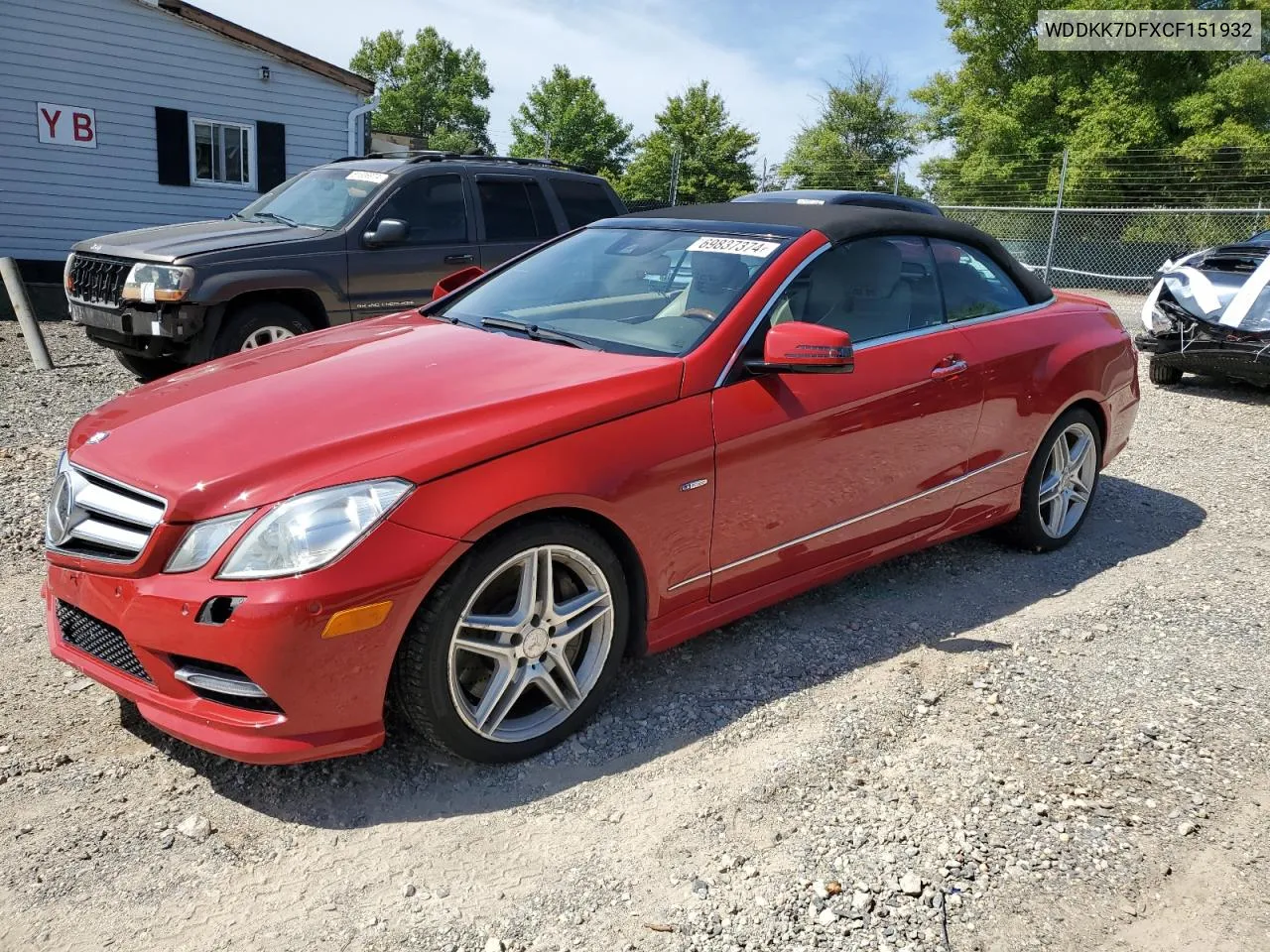 2012 Mercedes-Benz E 550 VIN: WDDKK7DFXCF151932 Lot: 69837374