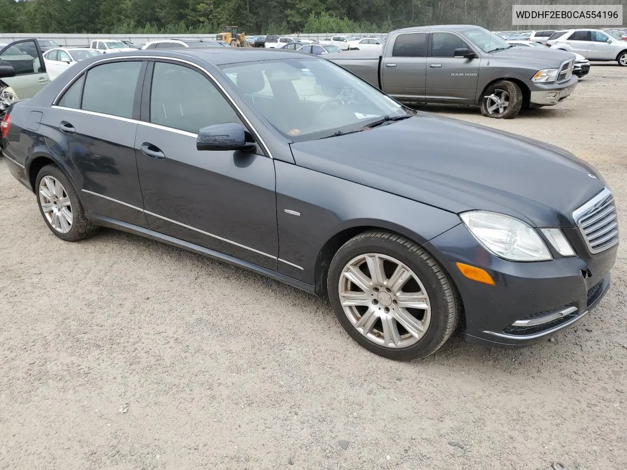 2012 Mercedes-Benz E 350 Bluetec VIN: WDDHF2EB0CA554196 Lot: 70018874