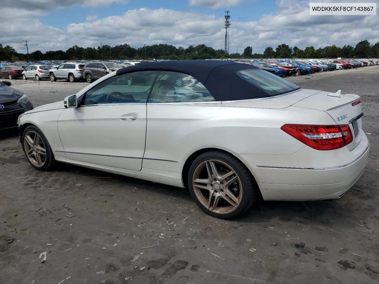 2012 Mercedes-Benz E 350 VIN: WDDKK5KF8CF143867 Lot: 70032314