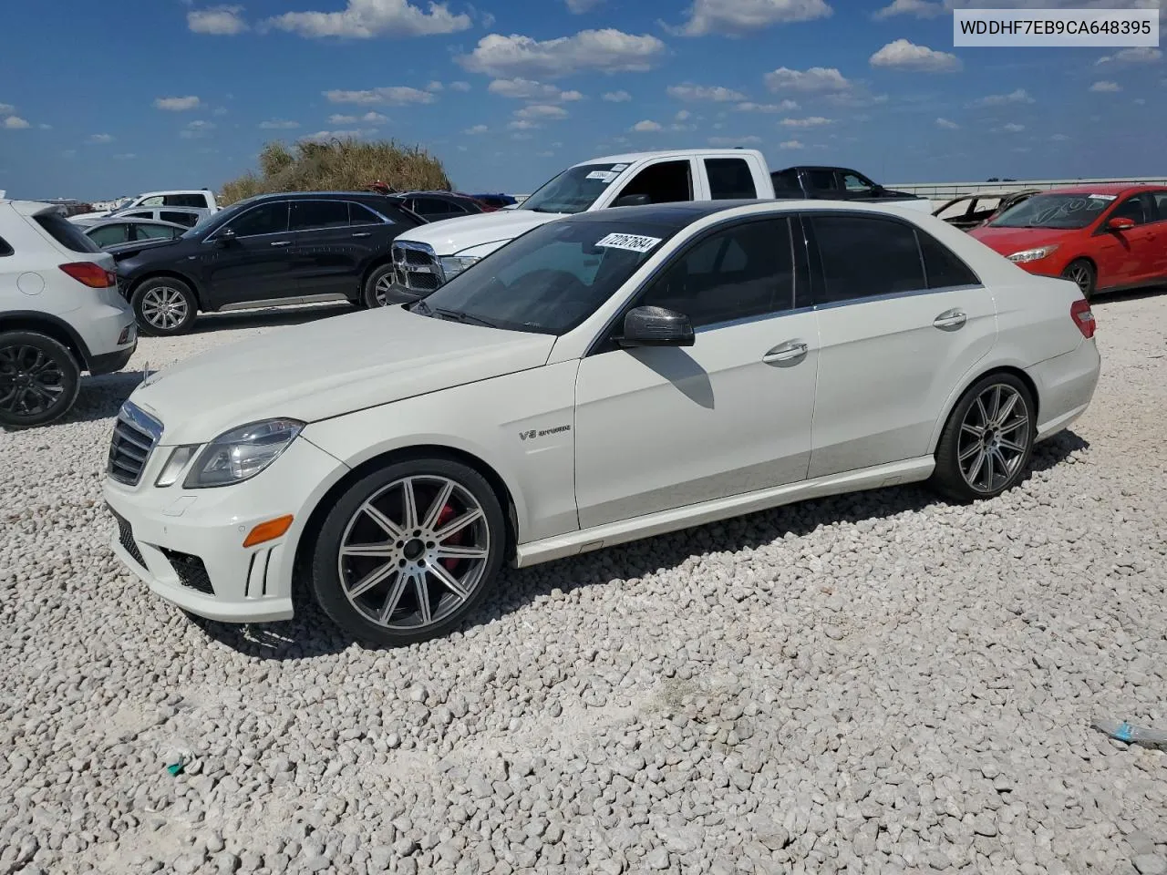 2012 Mercedes-Benz E 63 Amg VIN: WDDHF7EB9CA648395 Lot: 72267684