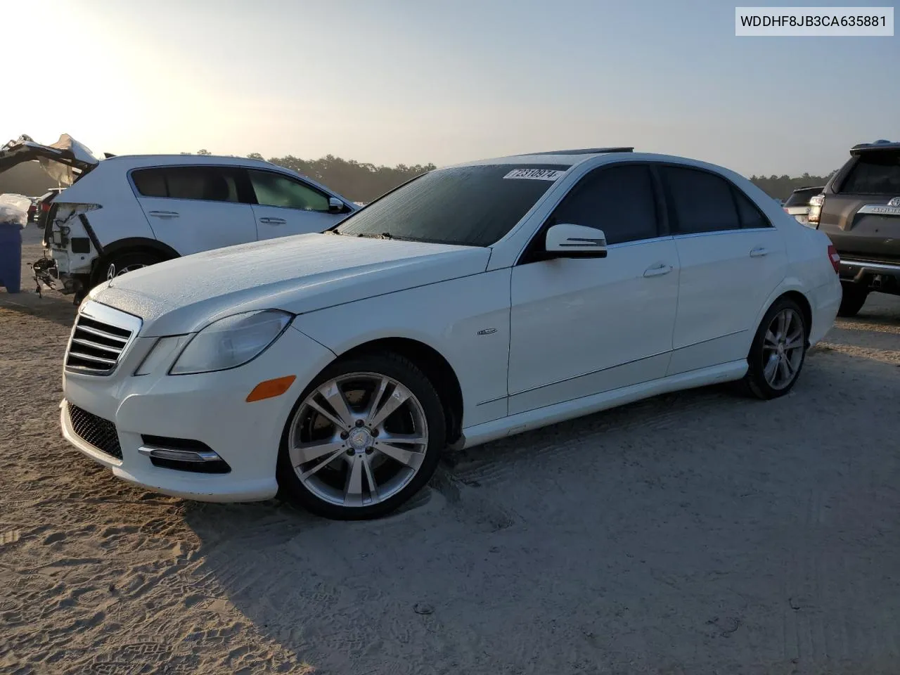 2012 Mercedes-Benz E 350 4Matic VIN: WDDHF8JB3CA635881 Lot: 72310974