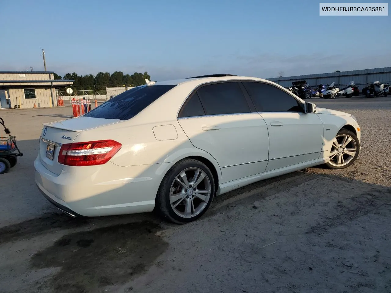 2012 Mercedes-Benz E 350 4Matic VIN: WDDHF8JB3CA635881 Lot: 72310974