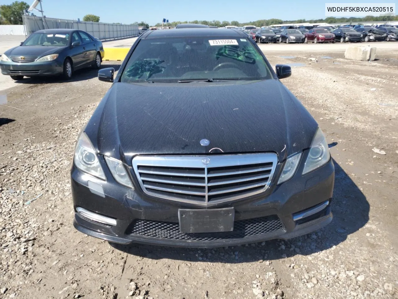 2012 Mercedes-Benz E 350 VIN: WDDHF5KBXCA520515 Lot: 73115504