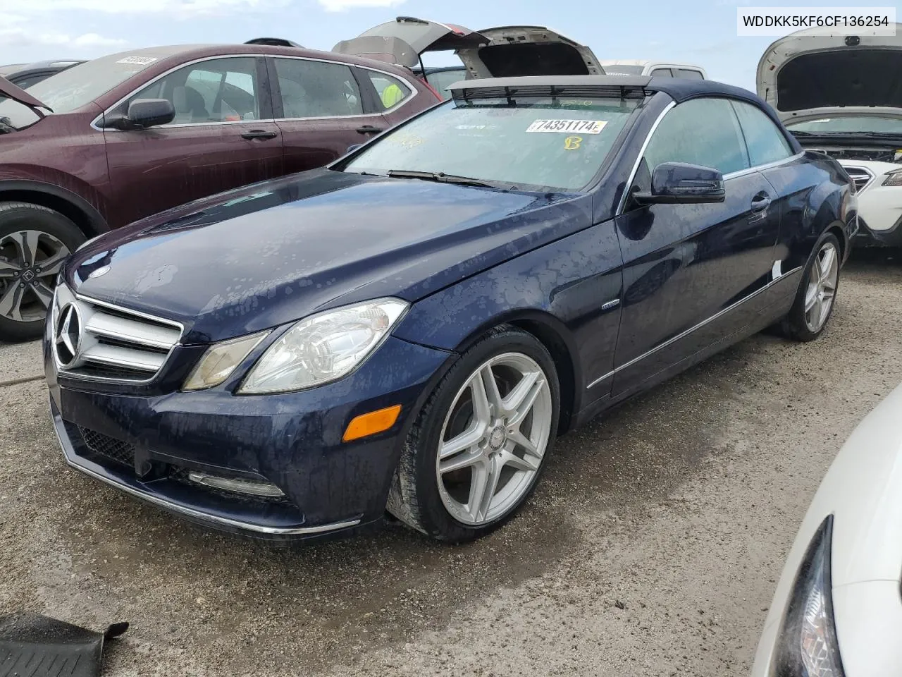 2012 Mercedes-Benz E 350 VIN: WDDKK5KF6CF136254 Lot: 74351174