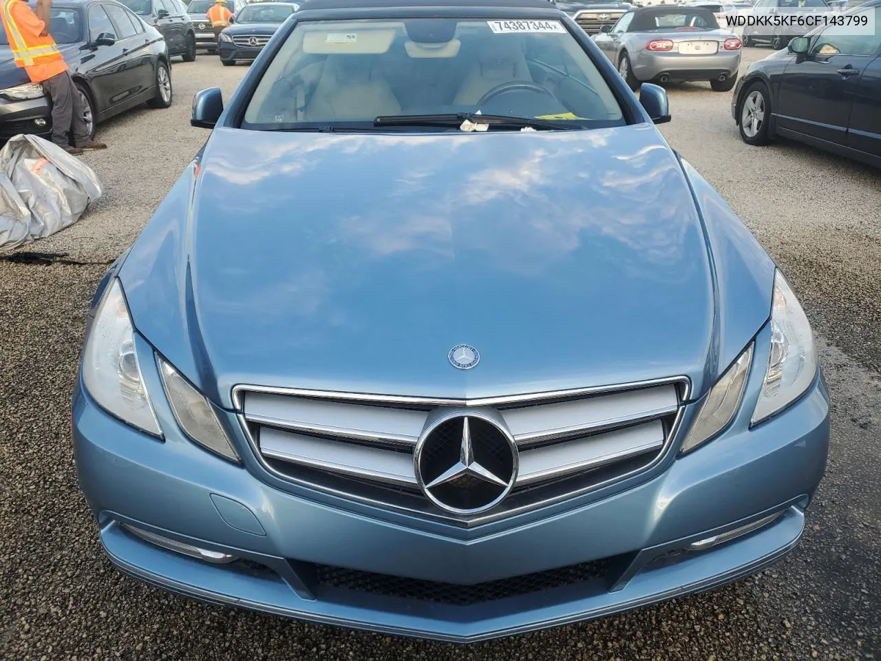 2012 Mercedes-Benz E 350 VIN: WDDKK5KF6CF143799 Lot: 74387344