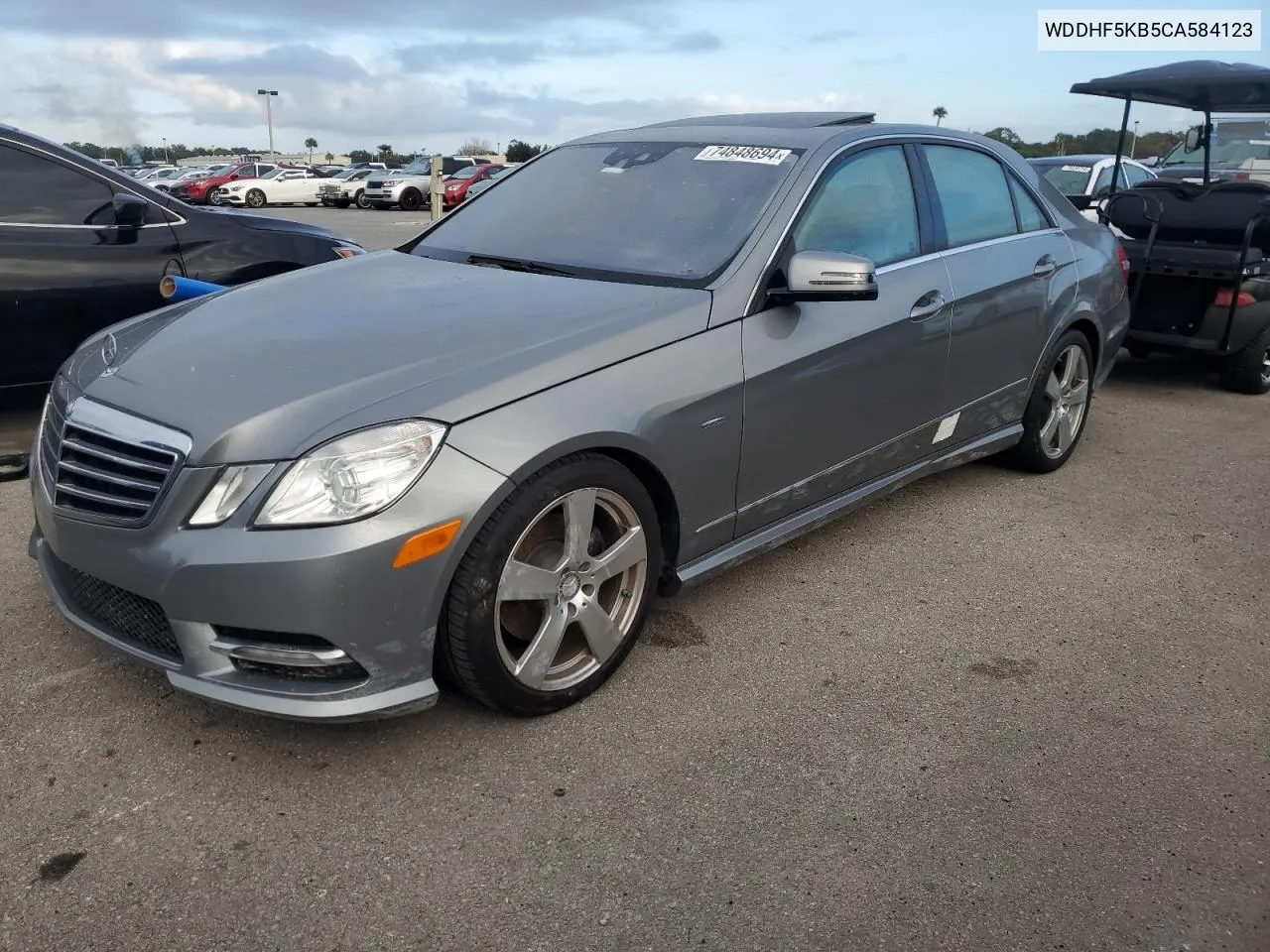 2012 Mercedes-Benz E 350 VIN: WDDHF5KB5CA584123 Lot: 74848694