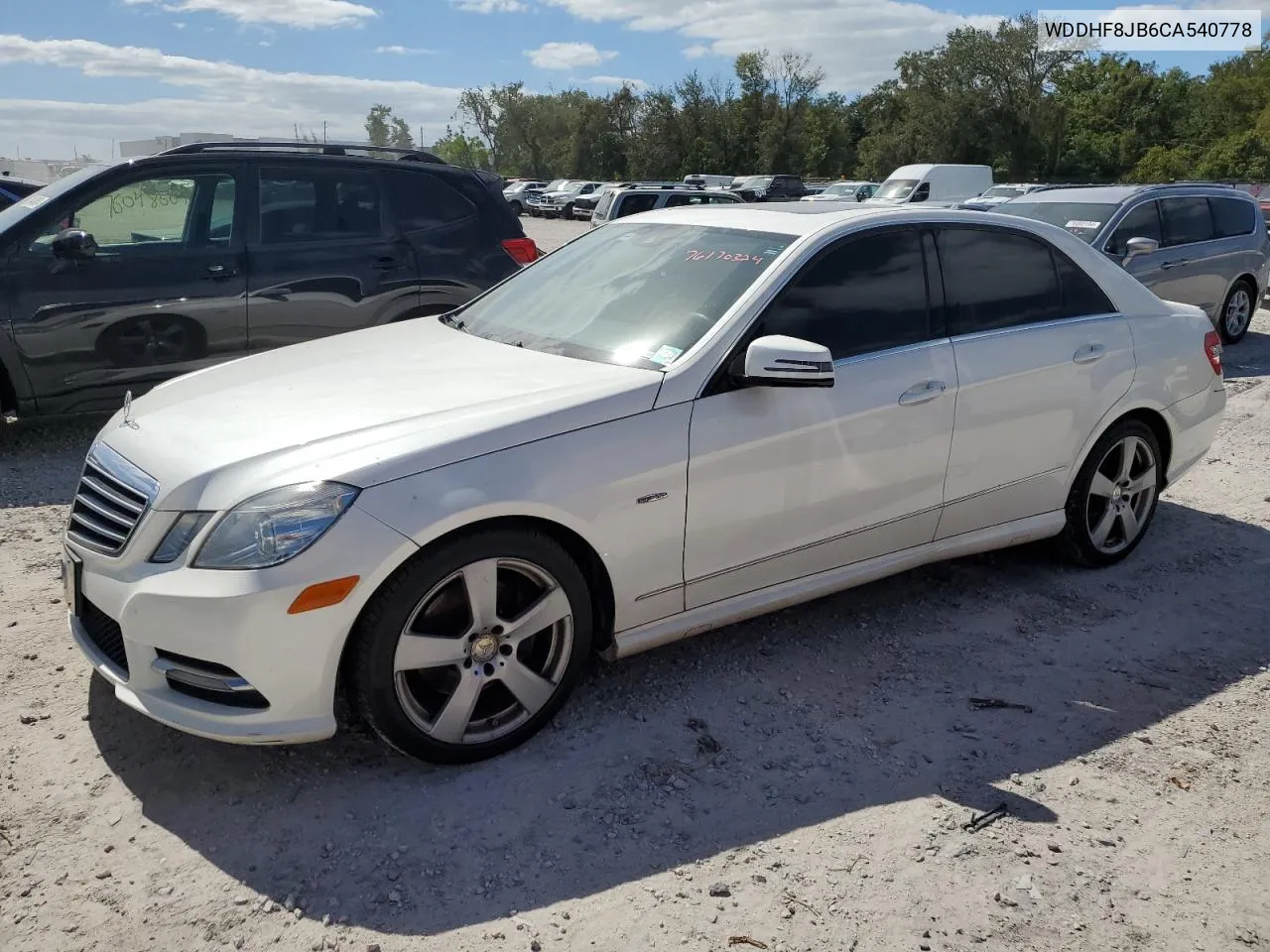 2012 Mercedes-Benz E 350 4Matic VIN: WDDHF8JB6CA540778 Lot: 76170324